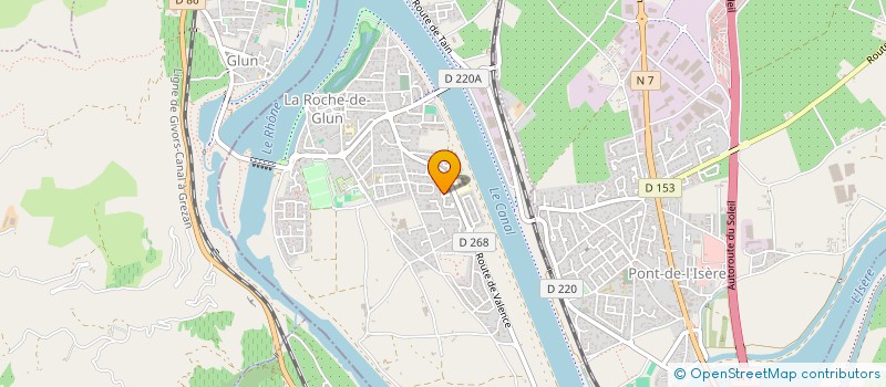 localisation de l'entreprise LES GARN'S  LA ROCHE-DE-GLUN