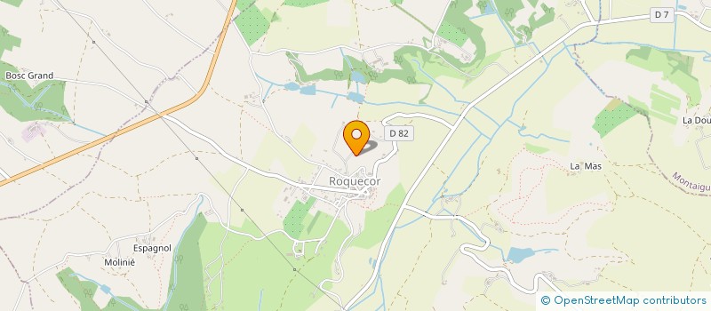 localisation de l'entreprise LES GARONNAISES DU DESERT  ROQUECOR