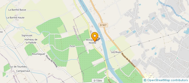 localisation de l'entreprise LES GARRIGUES à MONTAUBAN