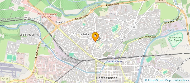 localisation de l'entreprise LES GARRIGUES  CARCASSONNE