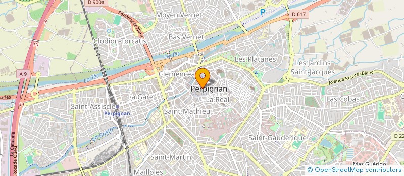 localisation de l'entreprise LES GARRIGUES à PERPIGNAN
