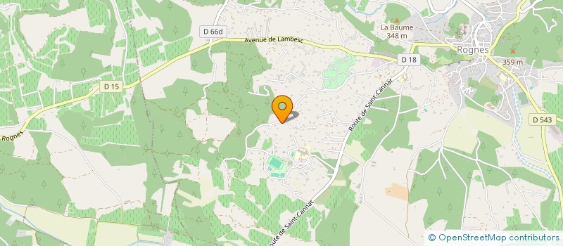 localisation de l'entreprise LES GARRIGUES CHAMARREES  ROGNES