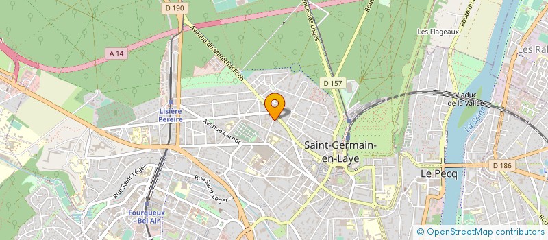 localisation de l'entreprise LES GARRIGUES DES HUPPES à SAINT-GERMAIN-EN-LAYE