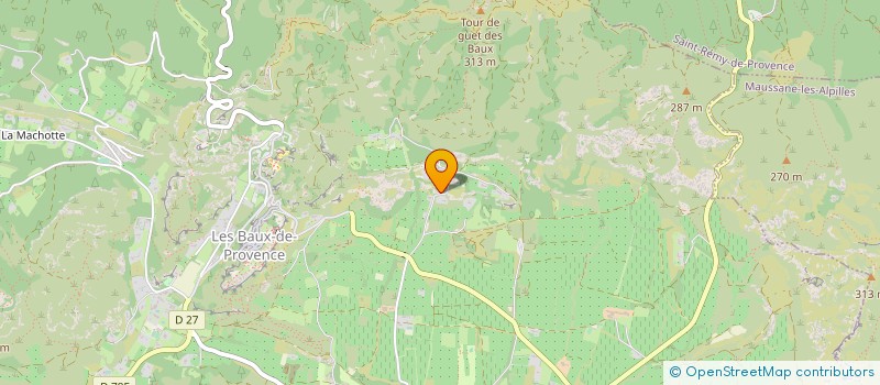 localisation de l'entreprise LES GARRIGUETTES  LES BAUX-DE-PROVENCE