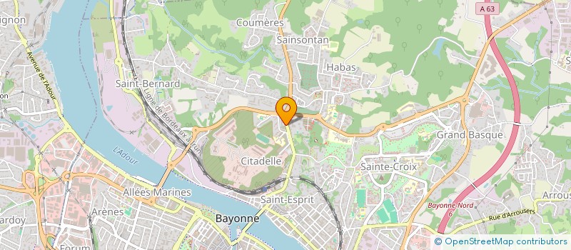 localisation de l'entreprise LES GARS DE LA BATTITE à BAYONNE