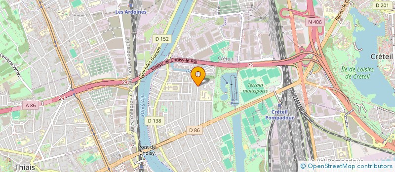 localisation de l'entreprise LES GARS QUI JOUENT à CHOISY-LE-ROI