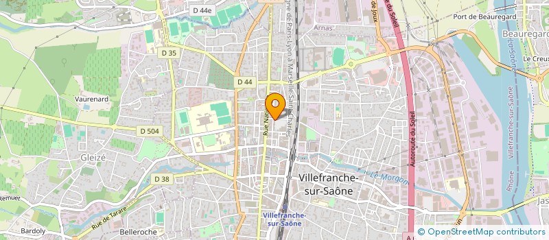 localisation de l'entreprise LES GAS'OUILLY  VILLEFRANCHE-SUR-SAONE