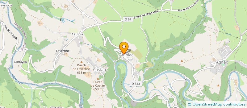 localisation de l'entreprise LES GASTADOUS DE L'USEP  DRUELLE BALSAC