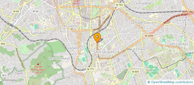 localisation de l'entreprise LES GASTROCHEFS D AUVERGNE  CLERMONT-FERRAND