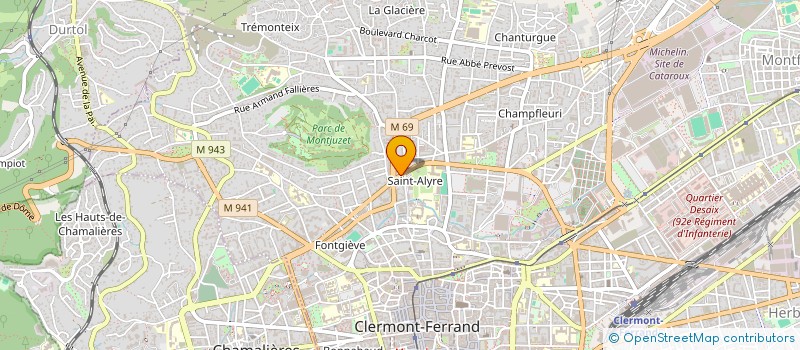 localisation de l'entreprise LES GASTROCHEFS DU CENTRE  CLERMONT-FERRAND