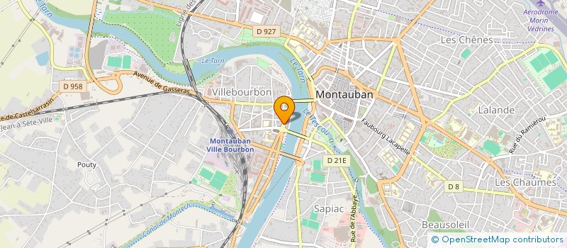 localisation de l'entreprise LES GASTRONOMES DU SUD-OUEST à MONTAUBAN