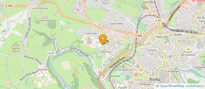 localisation de l'entreprise LES GATEAUX DE MAXIME  RODEZ