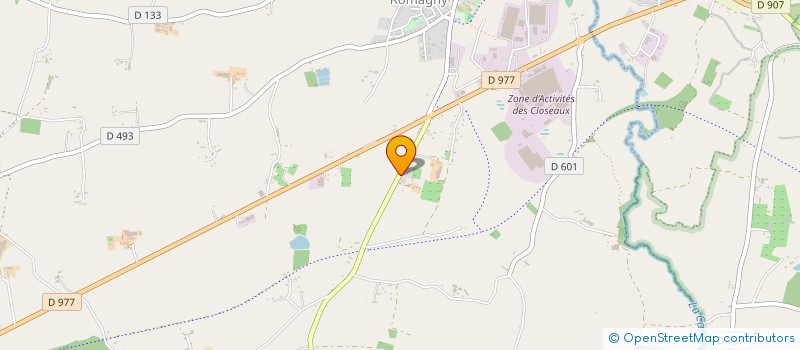 localisation de l'entreprise LES GATES MAZURES  ROMAGNY FONTENAY