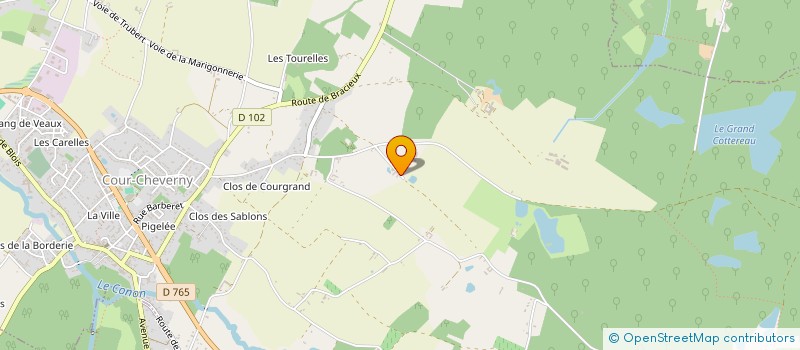 localisation de l'entreprise LES GATHS  COUR-CHEVERNY