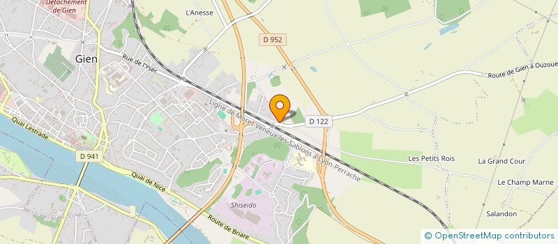 localisation de l'entreprise LES GATINES  OIZON