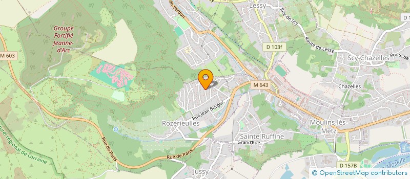 localisation de l'entreprise LES GAUDECIAS  ROZERIEULLES