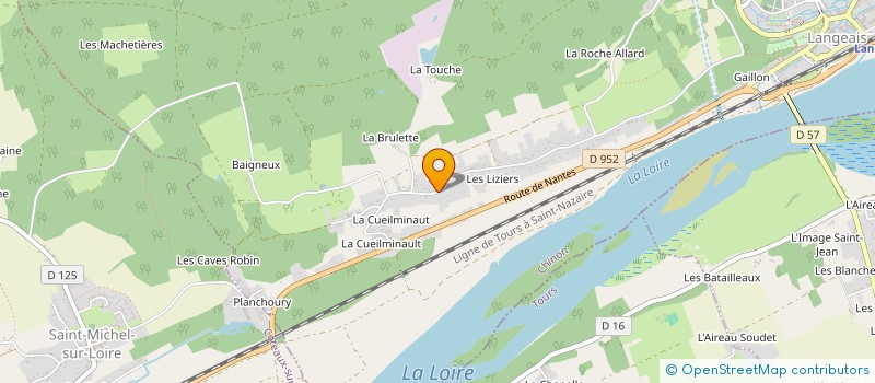 localisation de l'entreprise LES GAUDERES  LANGEAIS