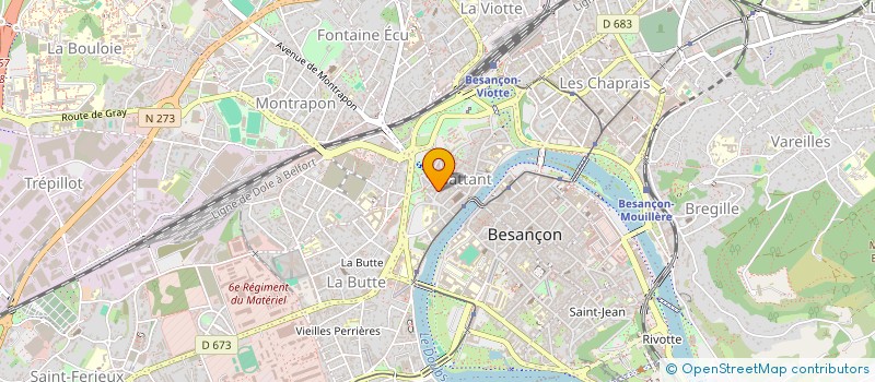 localisation de l'entreprise LES GAUFRES à BESANCON
