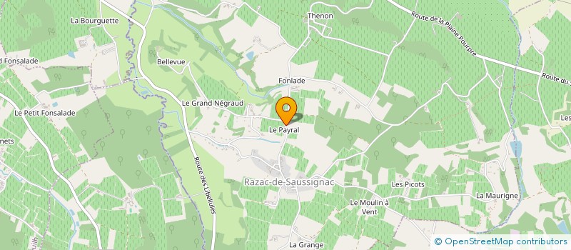 localisation de l'entreprise LES GAULES DE BOIS à POMPORT