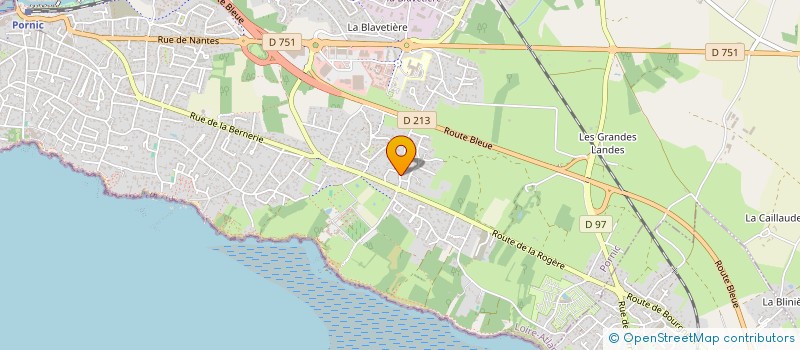 localisation de l'entreprise LES GAULOIS à PORNIC