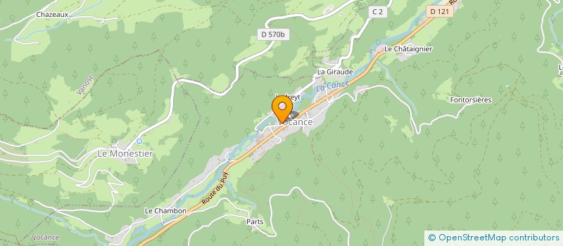 localisation de l'entreprise LES GAULOIS EN 4L  VOCANCE