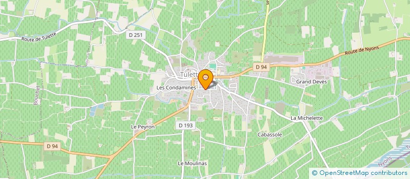 localisation de l'entreprise LES GAUTHIER  TULETTE