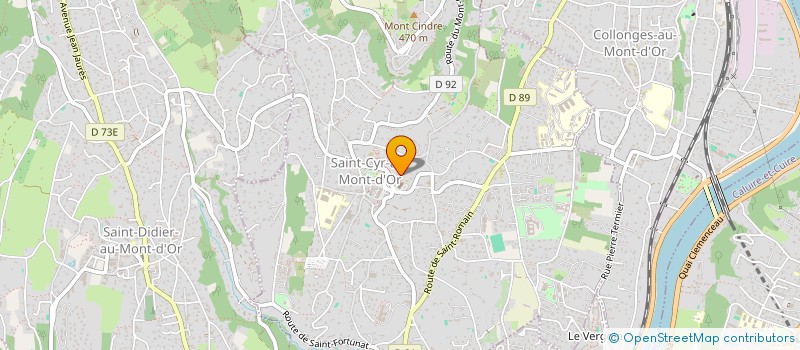 localisation de l'entreprise LES GAUTHIERS  SAINT-CYR-AU-MONT-D'OR