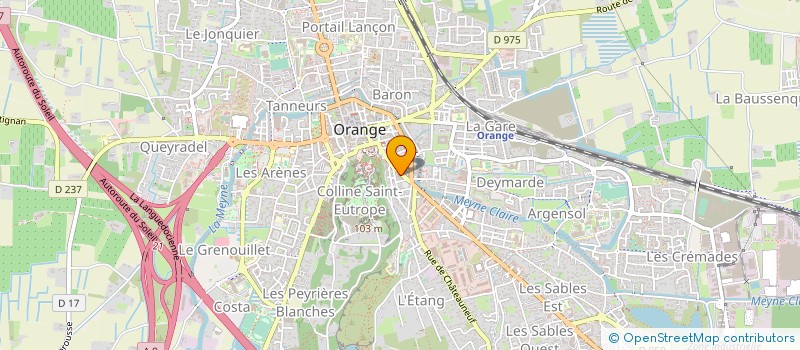 localisation de l'entreprise LES GAVELS à ORANGE