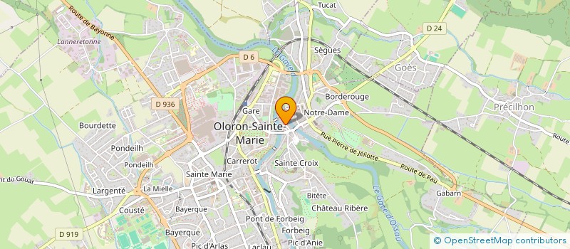 localisation de l'entreprise LES GAVES  OLORON-SAINTE-MARIE