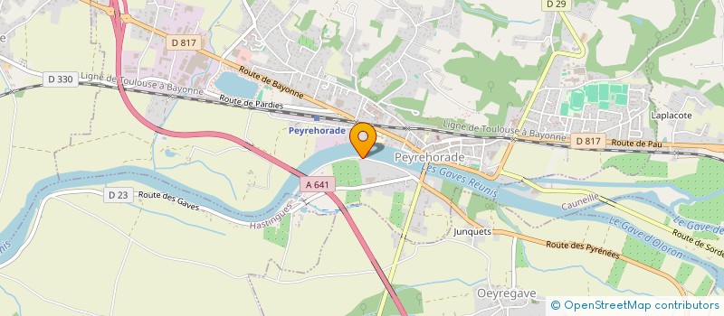 localisation de l'entreprise LES GAVES REUNIS  PEYREHORADE