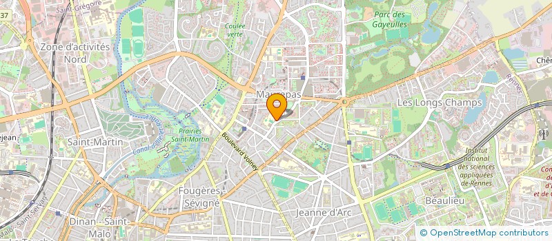 localisation de l'entreprise LES GAVROCHES à RENNES
