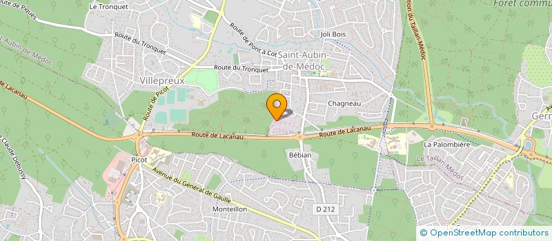 localisation de l'entreprise LES GAYOS  SAINT-AUBIN-DE-MEDOC