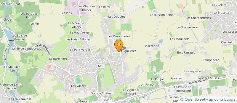 localisation de l'entreprise LES GAZ'ELLES FILANTES  LUYNES