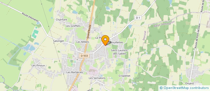 localisation de l'entreprise LES GAZAFONDS  MANZIAT