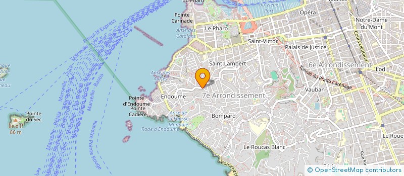 localisation de l'entreprise LES GAZELLES 13 à MARSEILLE