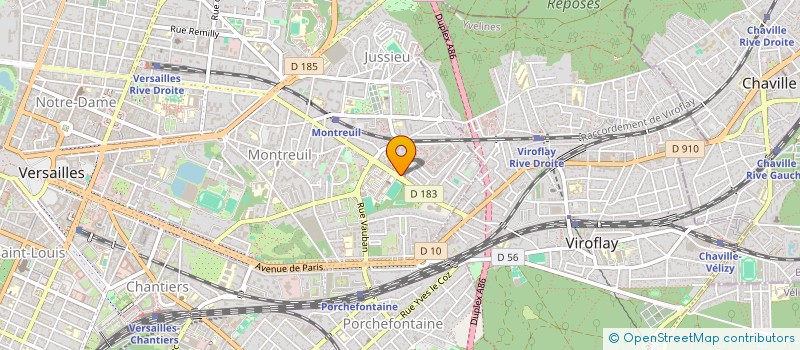 localisation de l'entreprise LES GAZELLES à VERSAILLES