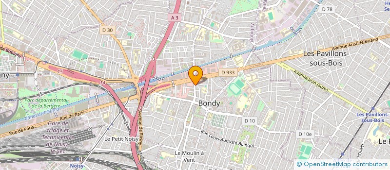 localisation de l'entreprise LES GAZELLES  BONDY