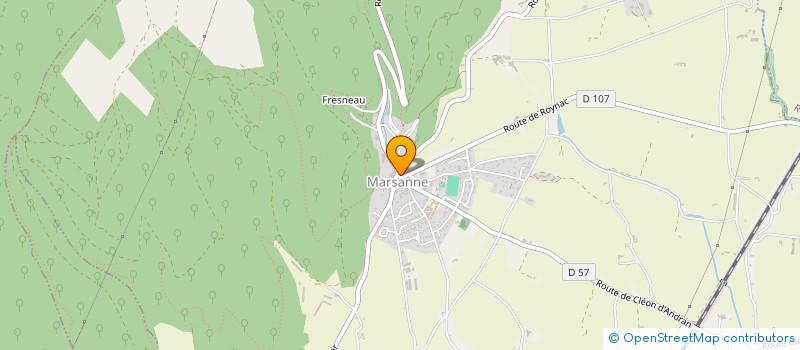 localisation de l'entreprise LES GAZELLES à MARSANNE