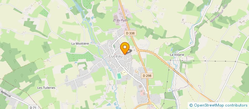 localisation de l'entreprise LES GAZELLES AUX TROUSSES  LUCEAU