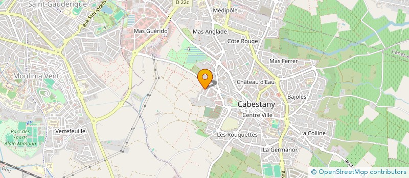 localisation de l'entreprise LES GAZELLES CATALANES à CABESTANY