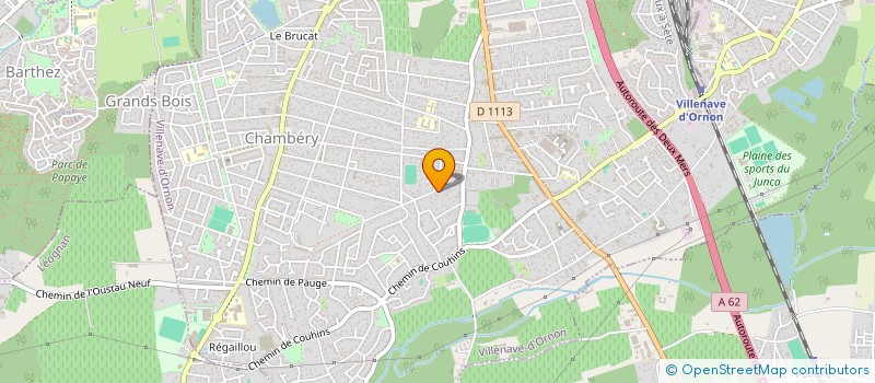 localisation de l'entreprise LES GAZELLES DE BORDEAUX à VILLENAVE-D'ORNON