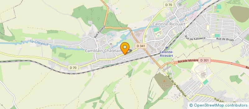 localisation de l'entreprise LES GAZELLES DE CAMBLAIN CHATELAIN  CAMBLAIN-CHATELAIN