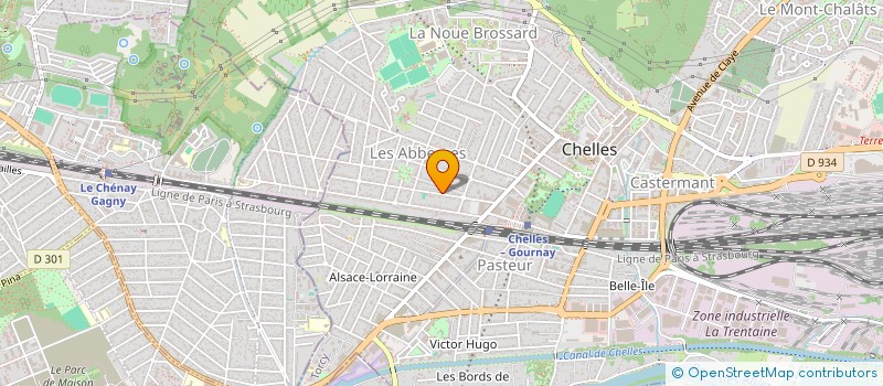 localisation de l'entreprise LES GAZELLES DE CHELLES  CHELLES