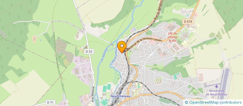 localisation de l'entreprise LES GAZELLES DE LA PLAINE  NEUFCHATEAU