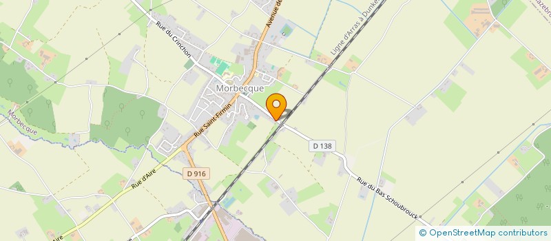 localisation de l'entreprise LES GAZELLES DES FLANDRES  MORBECQUE