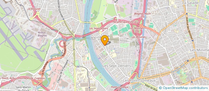 localisation de l'entreprise LES GAZELLES DU 31 à TOULOUSE