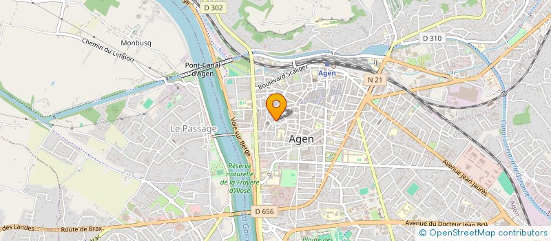 localisation de l'entreprise LES GAZELLES DU 4 L à AGEN