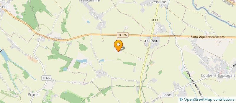 localisation de l'entreprise LES GAZELLES DU LAURAGAIS  FRANCARVILLE