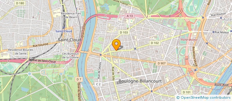 localisation de l'entreprise LES GAZELLES ELECTREK à BOULOGNE-BILLANCOURT