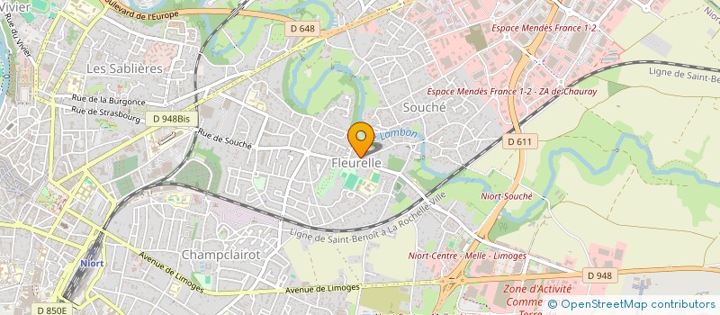 localisation de l'entreprise LES GAZELLES FEES-LEES à NIORT